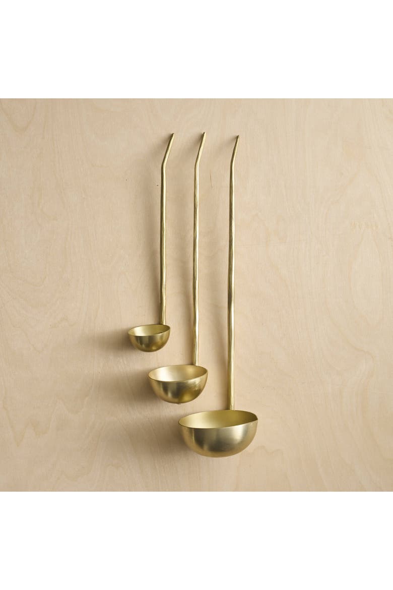 Forge Brass Ladles Assorted - Set of 3, Main, color, Brass