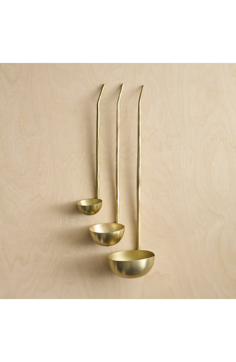 The Collective Forge Brass Ladles Assorted - Set of 3, Main, color, Brass