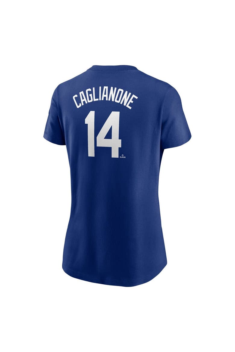 Women's Nike Jac Caglianone Royal Kansas City Royals Fuse Name & Number T-Shirt, Alternate, color, Royal