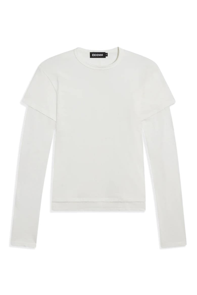 Rory Layered Long Sleeve T-Shirt, Alternate, color, WHITE