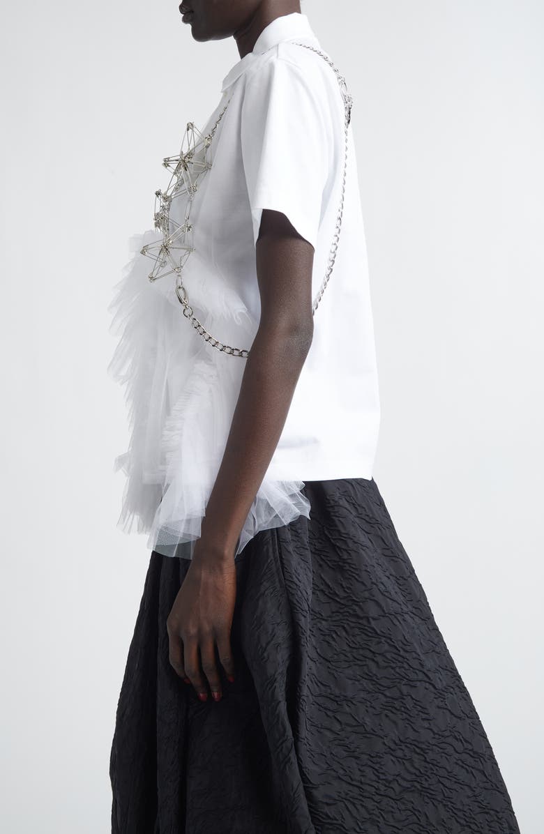 Noir Kei Ninomiya Safety Pin Chain Harness, Alternate, color, Silver