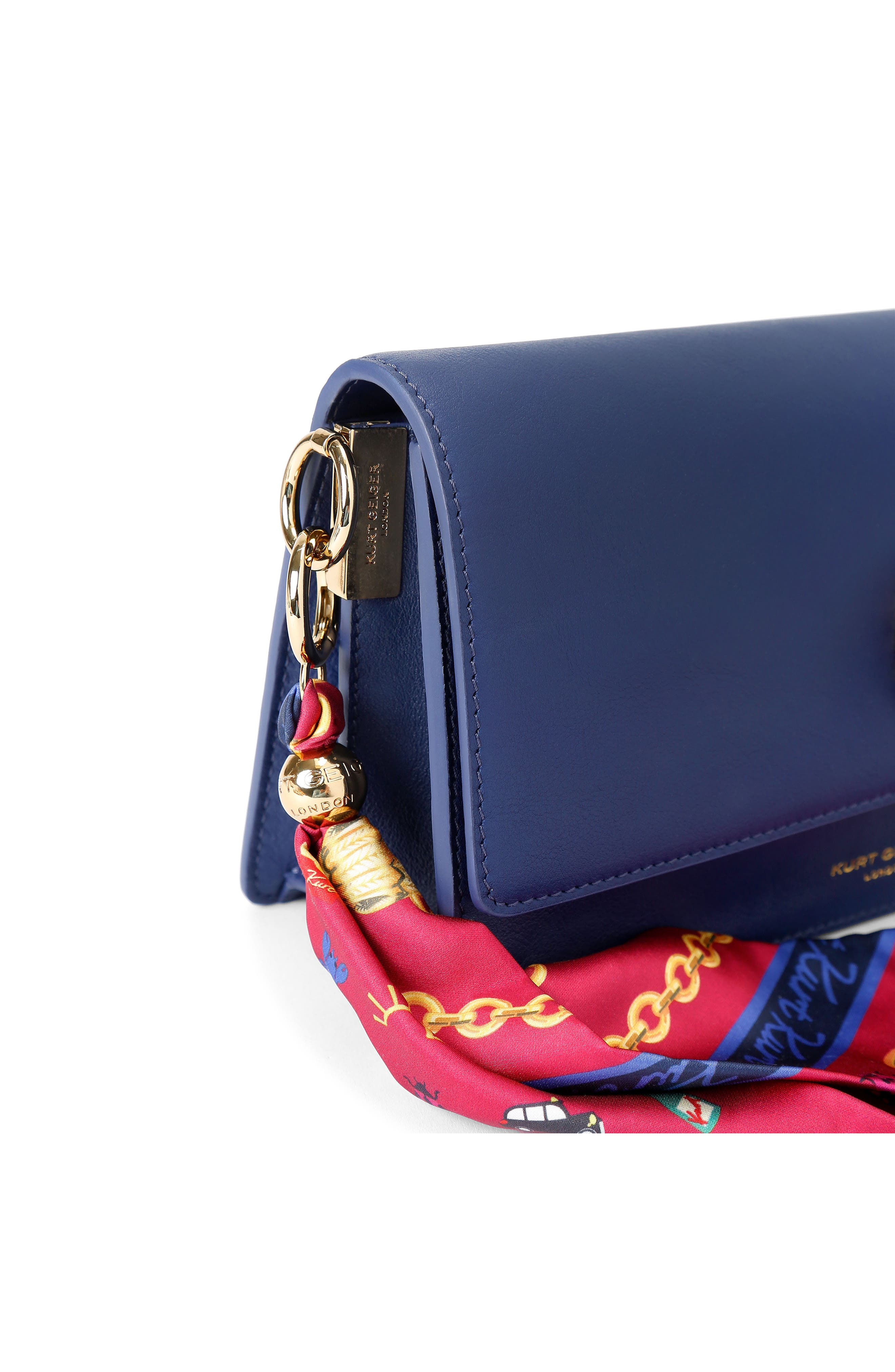 Sloane Leather Shoulder Bag, Alternate, color, DARK BLUE