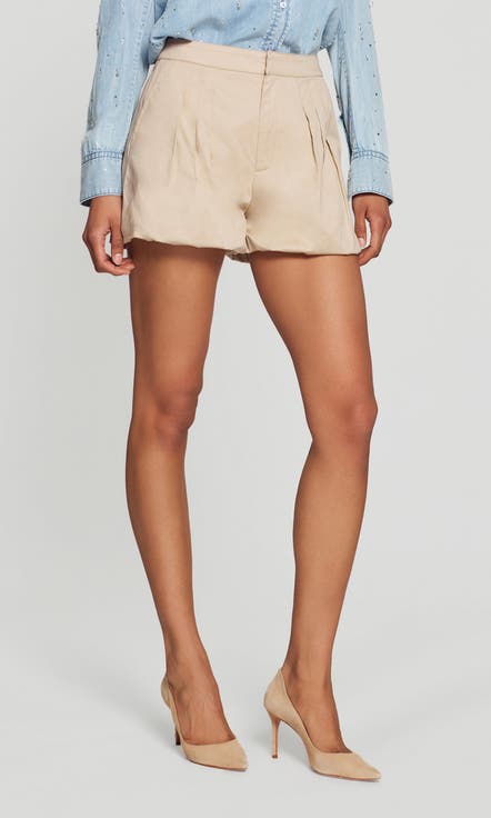 Oria Cotton Sateen Bubble Shorts
