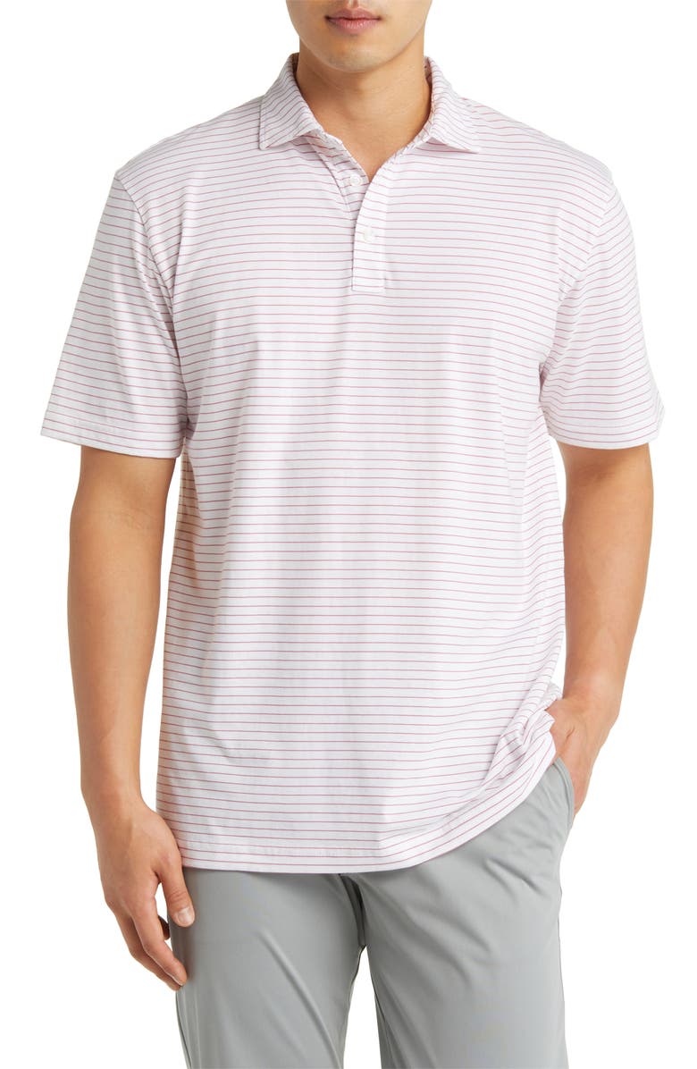 Peter Millar Pilot Mill Cedar Stripe Polo, Main, color, 