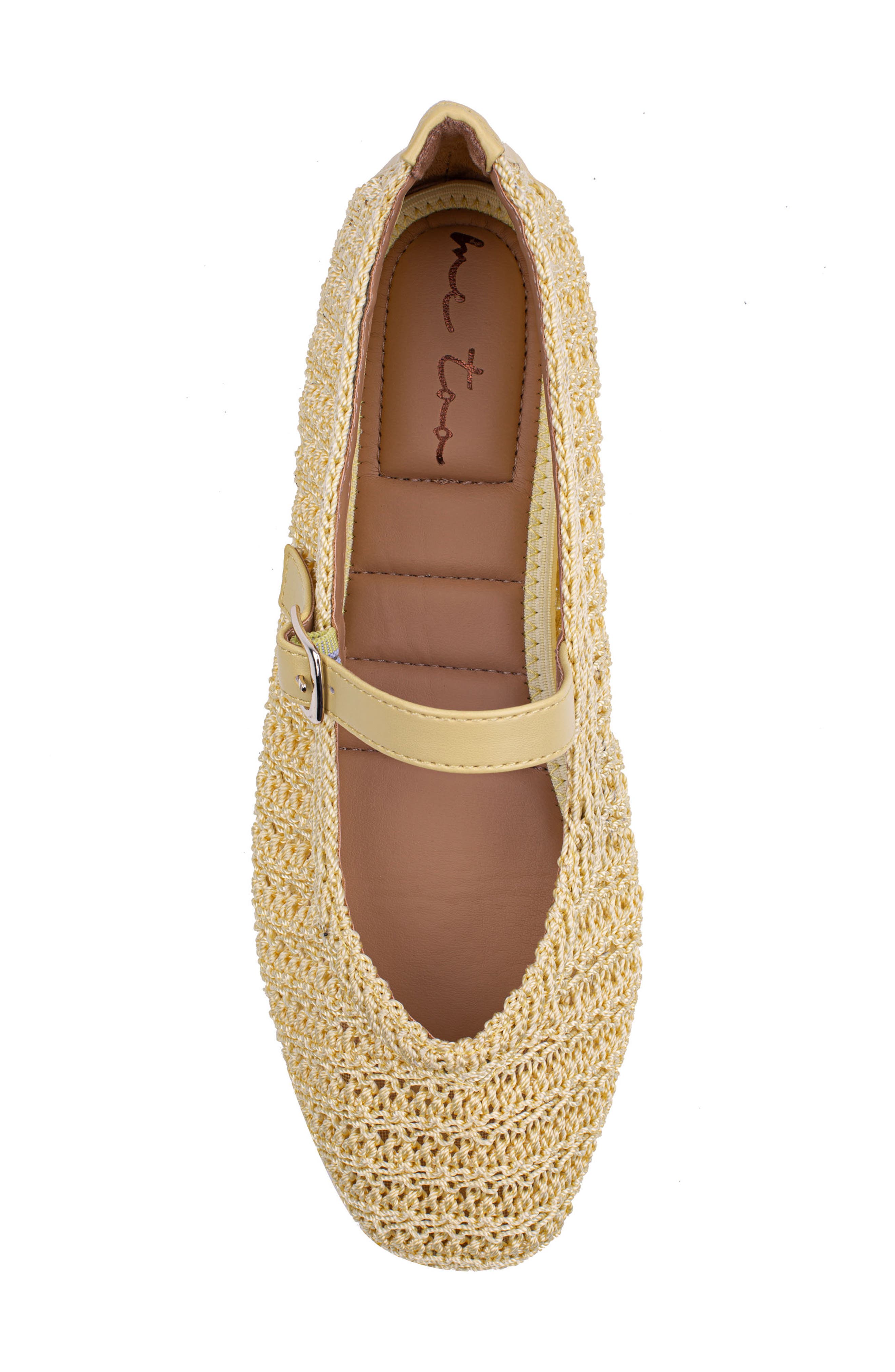 Shelby Mary Jane Flat, Alternate, color, YELLOW