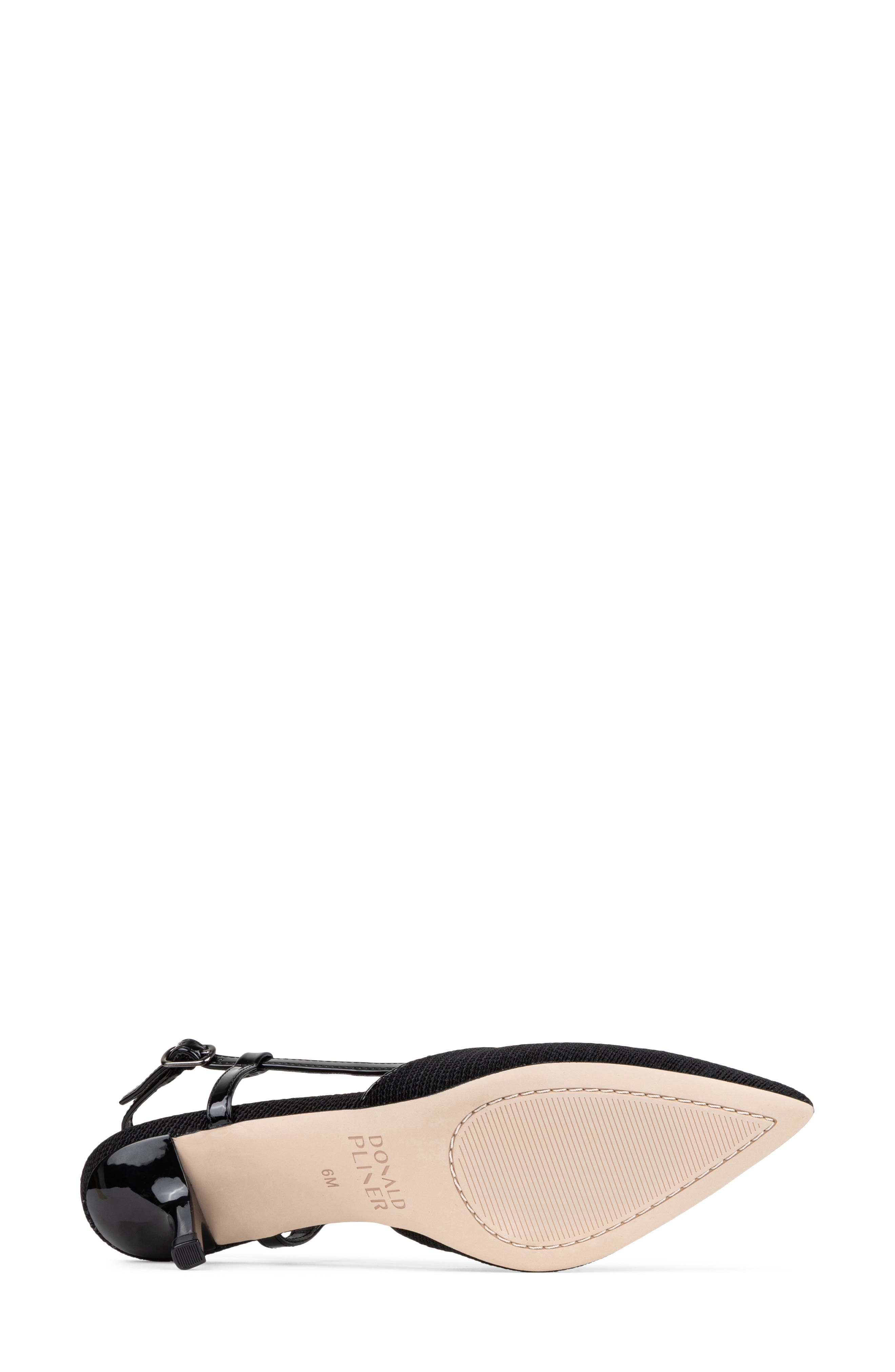 Celline Pointed Toe Slingback Pump, Alternate, color, BLACK