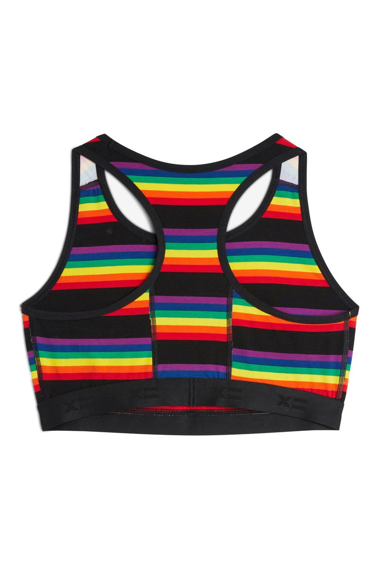 Racerback Soft Bra, Alternate, color, STRIPE UNBOUND