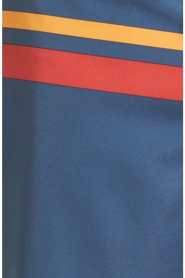 The Ozone Swim Trunks, Alternate, color, RED COMP STRIPE