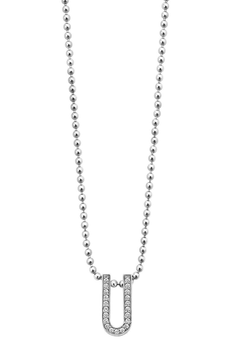 Caviar Spark Small Linear Pavé Diamond Pendant Necklace video