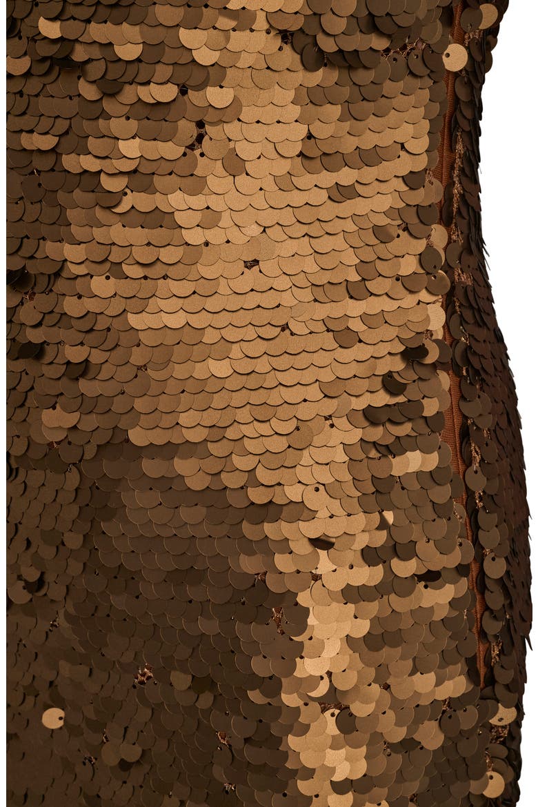 Sequin Sleeveless Midi Dress, Alternate, color, VICUNA