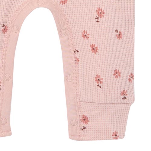 Modern Moments™ By Gerber Short Sleeve Long Romper In Rose Tossed Daisy
