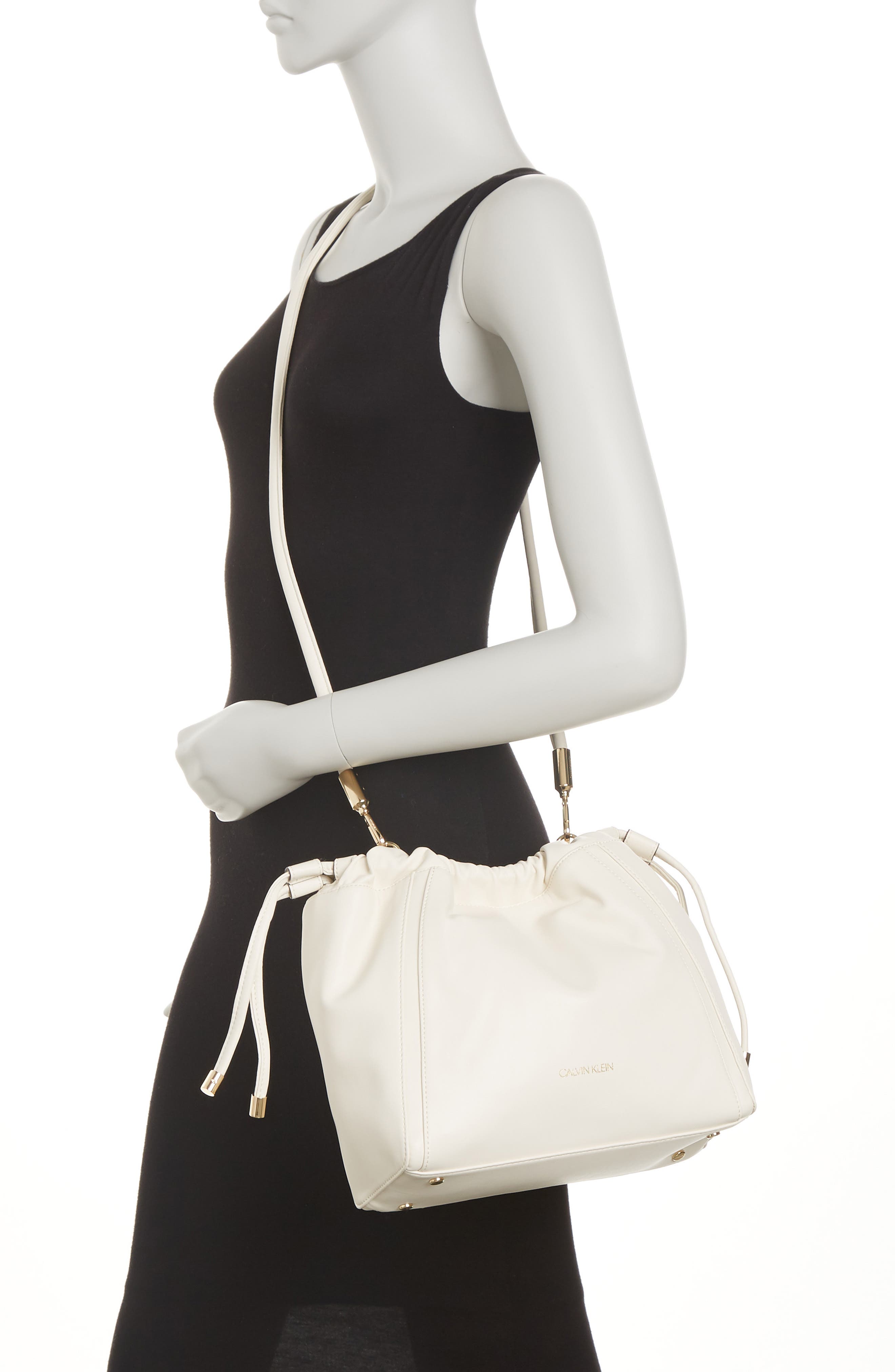 Calvin Klein Sienna Leather Crossbody Bag, Alternate, color, 