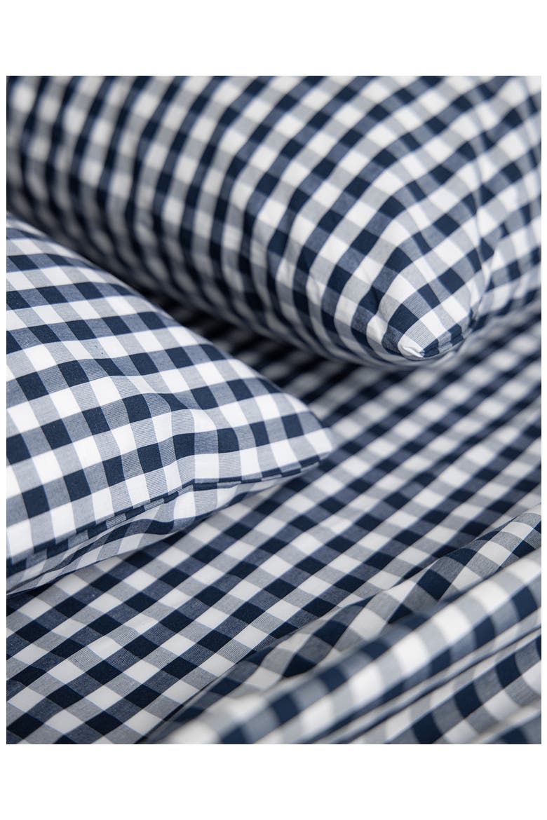 Signature Collection Gingham Sheet Set, Alternate, color, NAVY