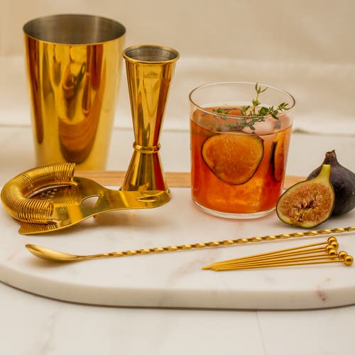 A Bar Above 14-piece Craft Bar Set, Gold In Gold