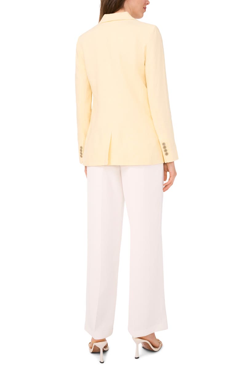 Halogen<sup>®</sup> One-Button Linen Blend Blazer, Alternate, color, Lemon Butter