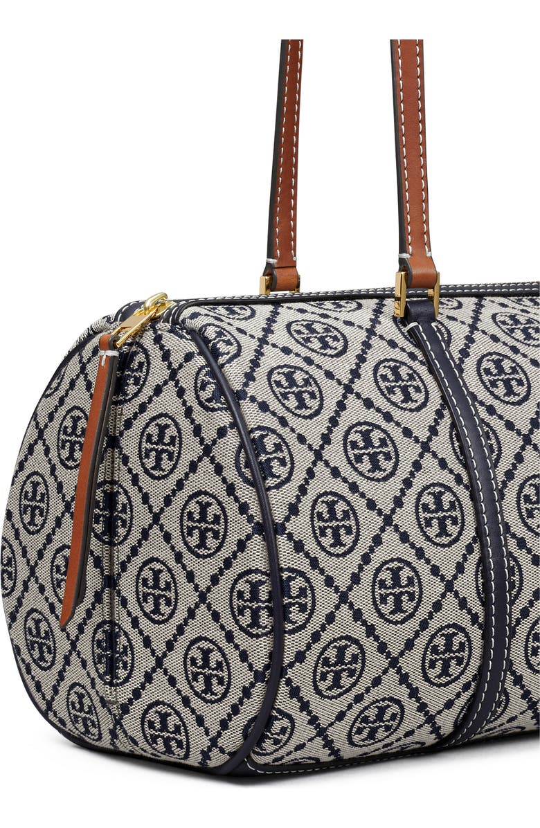 Tory Burch T Monogram Canvas Barrel Bag, Alternate, color,