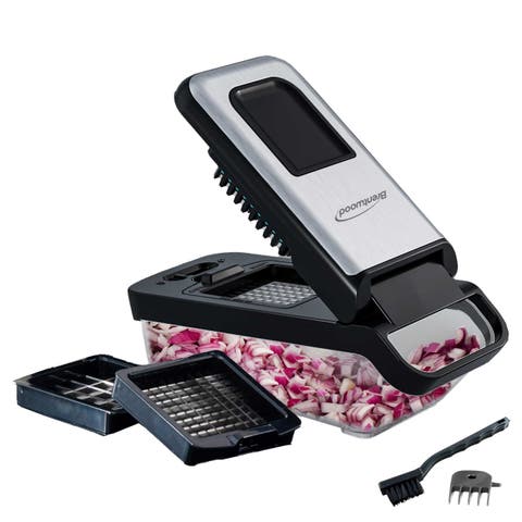 3.6 Cup Vegetable Chopper with 2 Interchangeable Blades