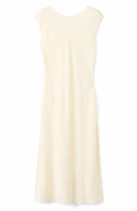 Texture Scoop Back Maxi Dress