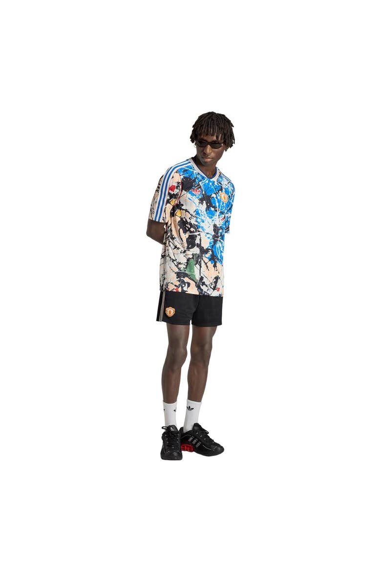 Men's adidas Blue Manchester United X Stone Roses Replica Jersey, Alternate, color, Blue