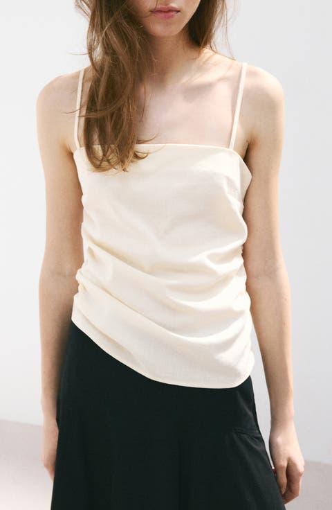 Ruched Square Neck Camisole