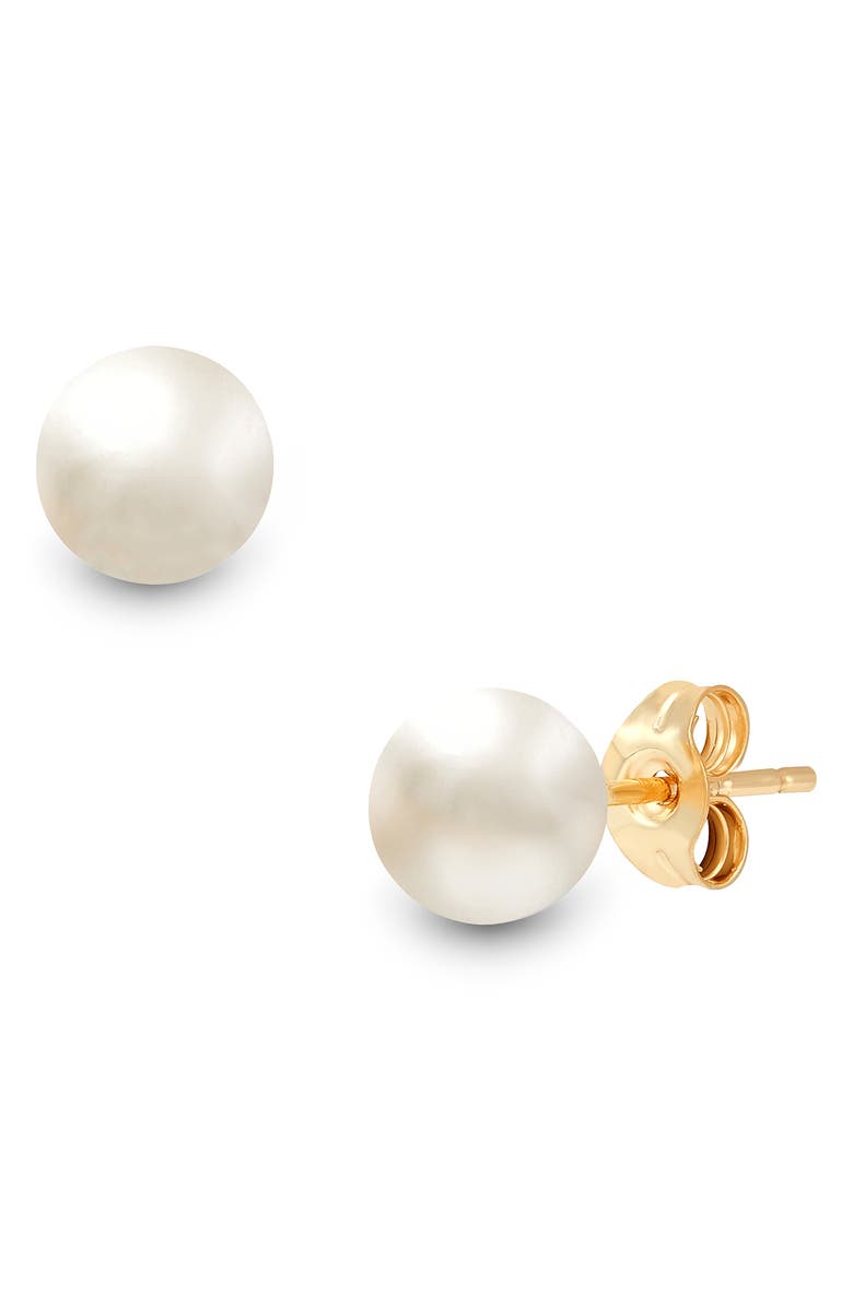 Frankie & Zoe Freshwater Pearl Stud Earrings, Alternate, color, 