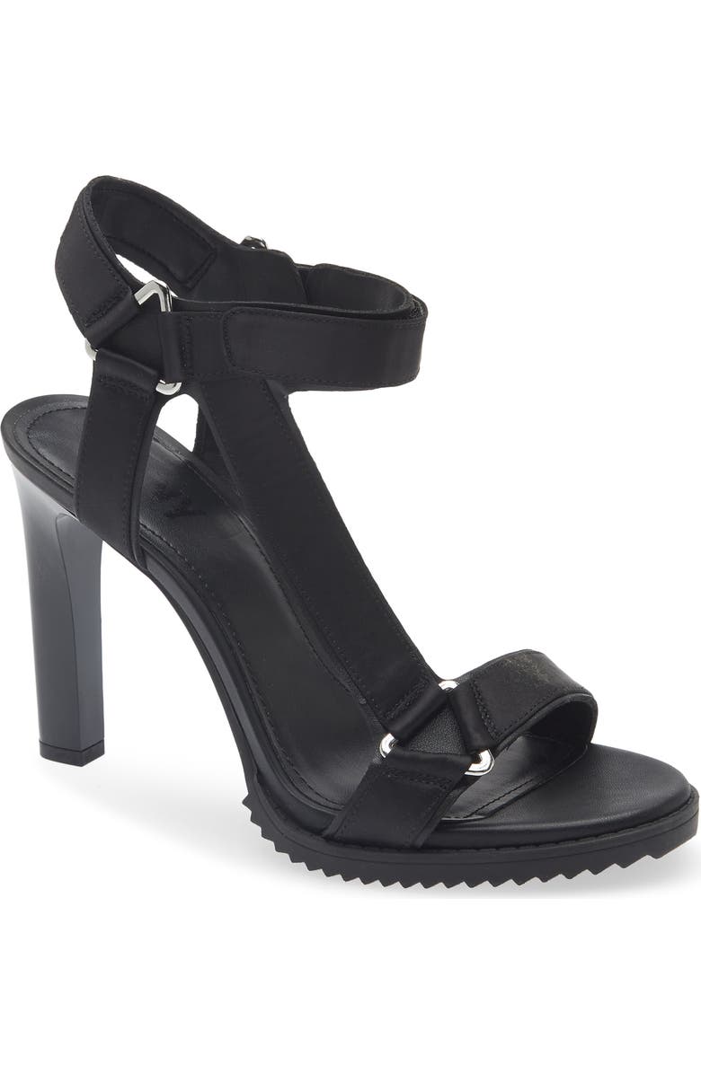 DKNY Bayli Ankle Strap Sandal, Main, color, Black
