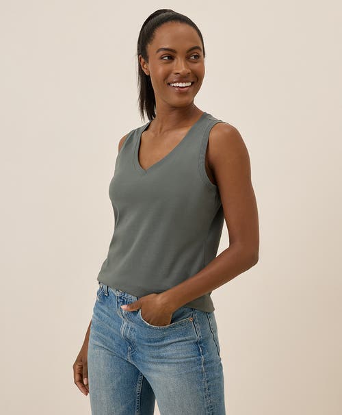 Pact Organic Cotton Softspun V-neck Tank