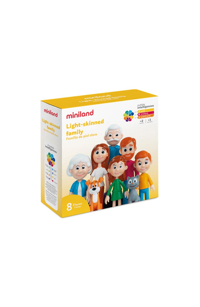Miniland Light-Skinned Family, Alternate, color, Multi