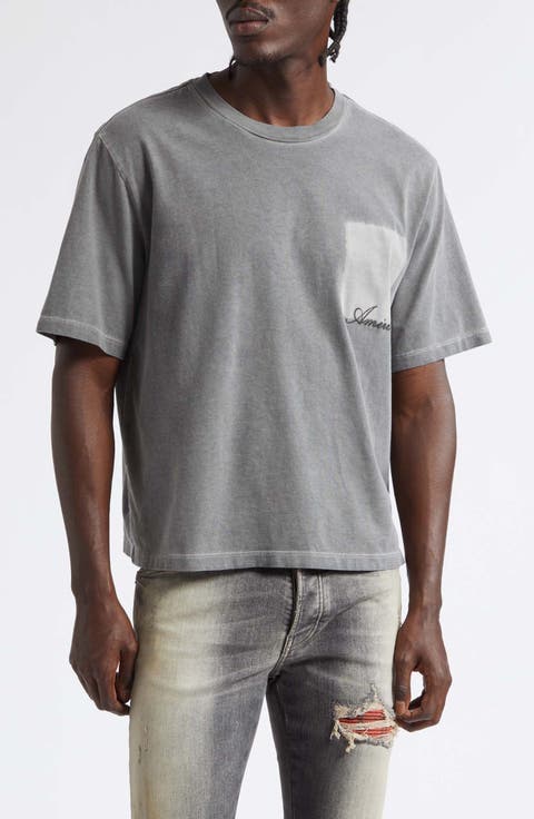 Faded Pocket Crop T-Shirt
