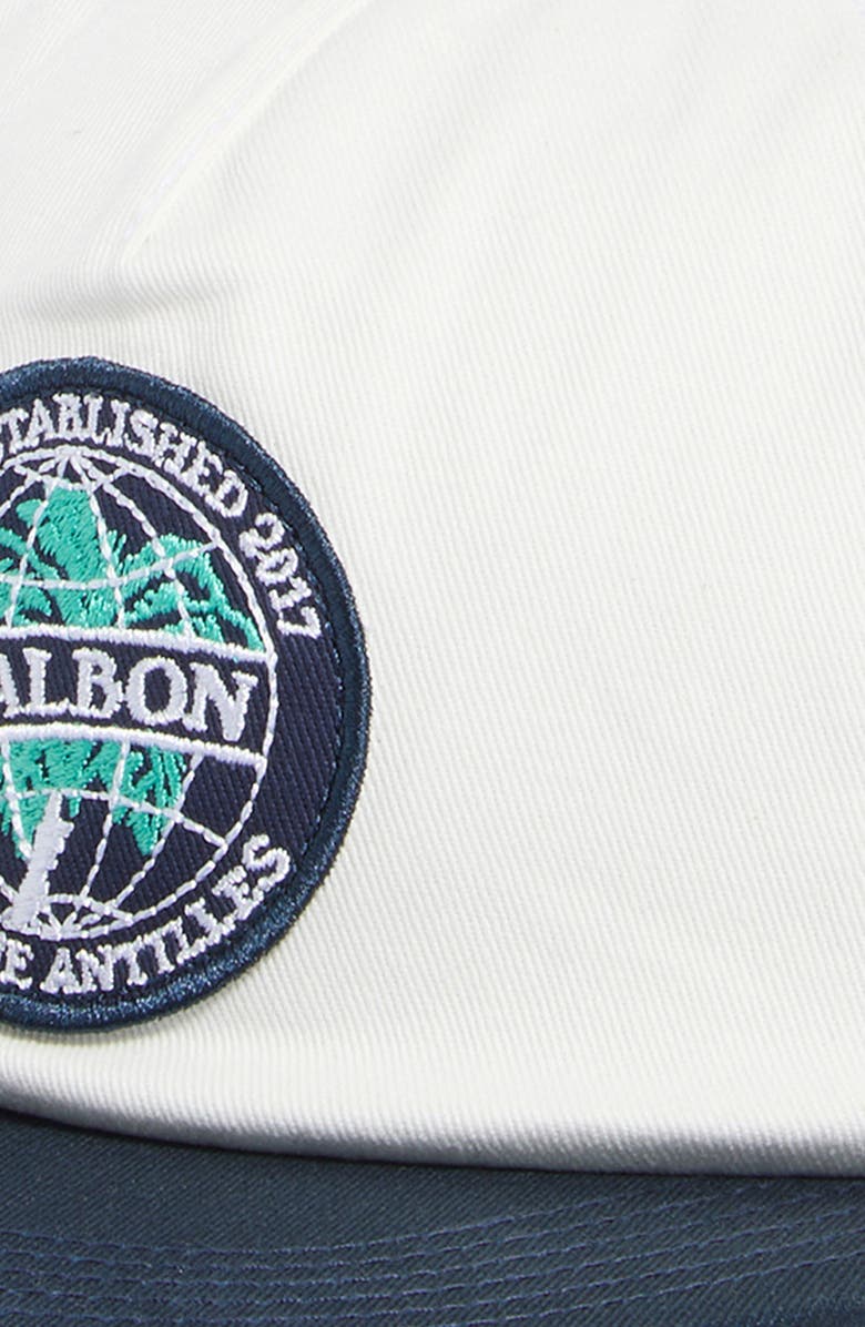 Malbon Golf Palmera Patch Snapback Baseball Cap, Alternate, color, White