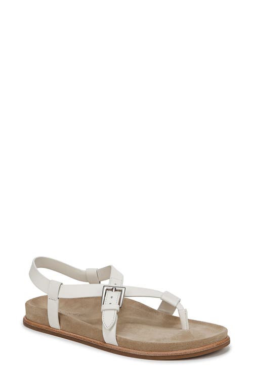 Vince Franca Leather Strappy Sandal In Milk