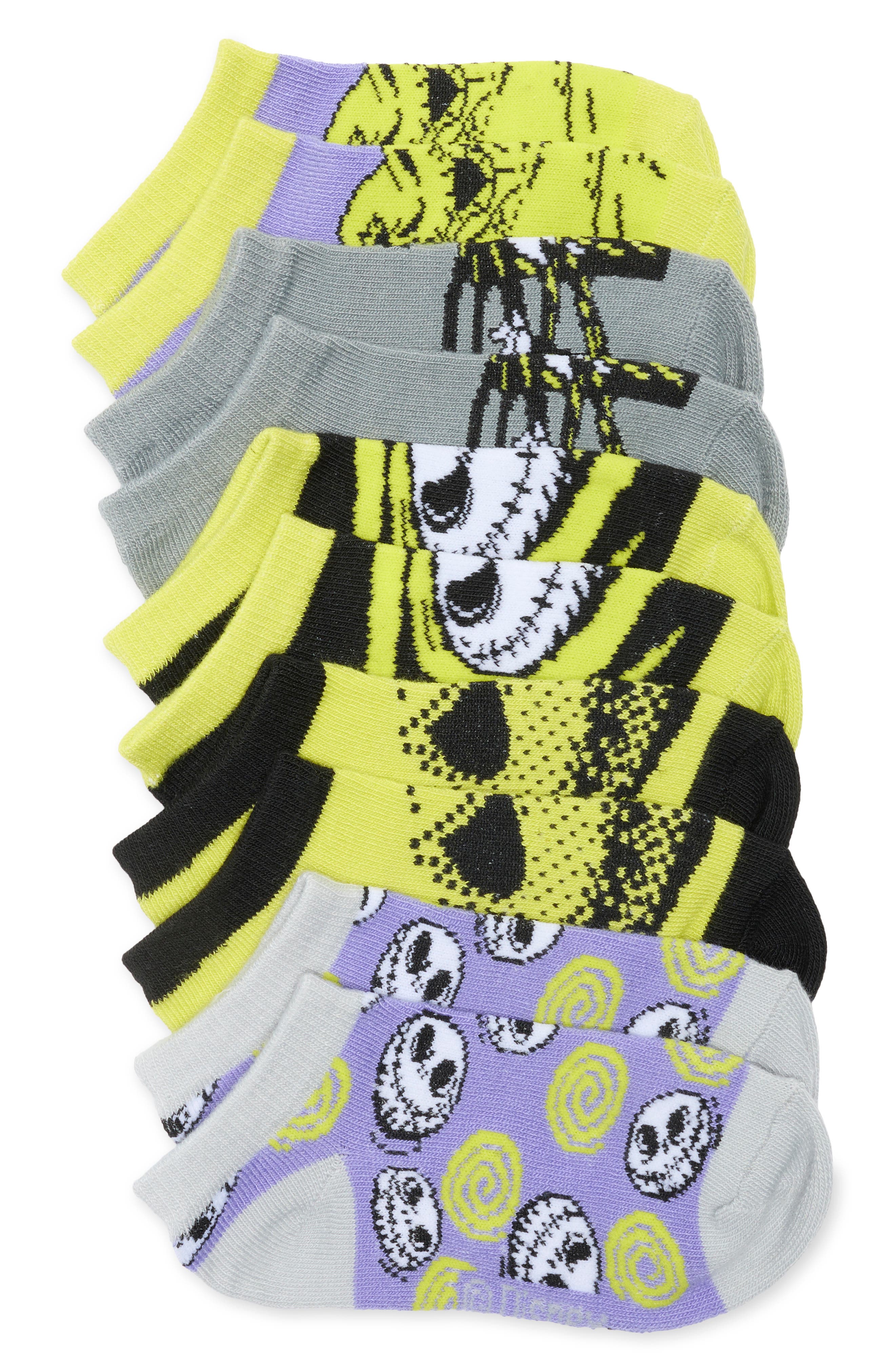 Kids' Disney Jack Skellington Assorted 5-Pack Socks