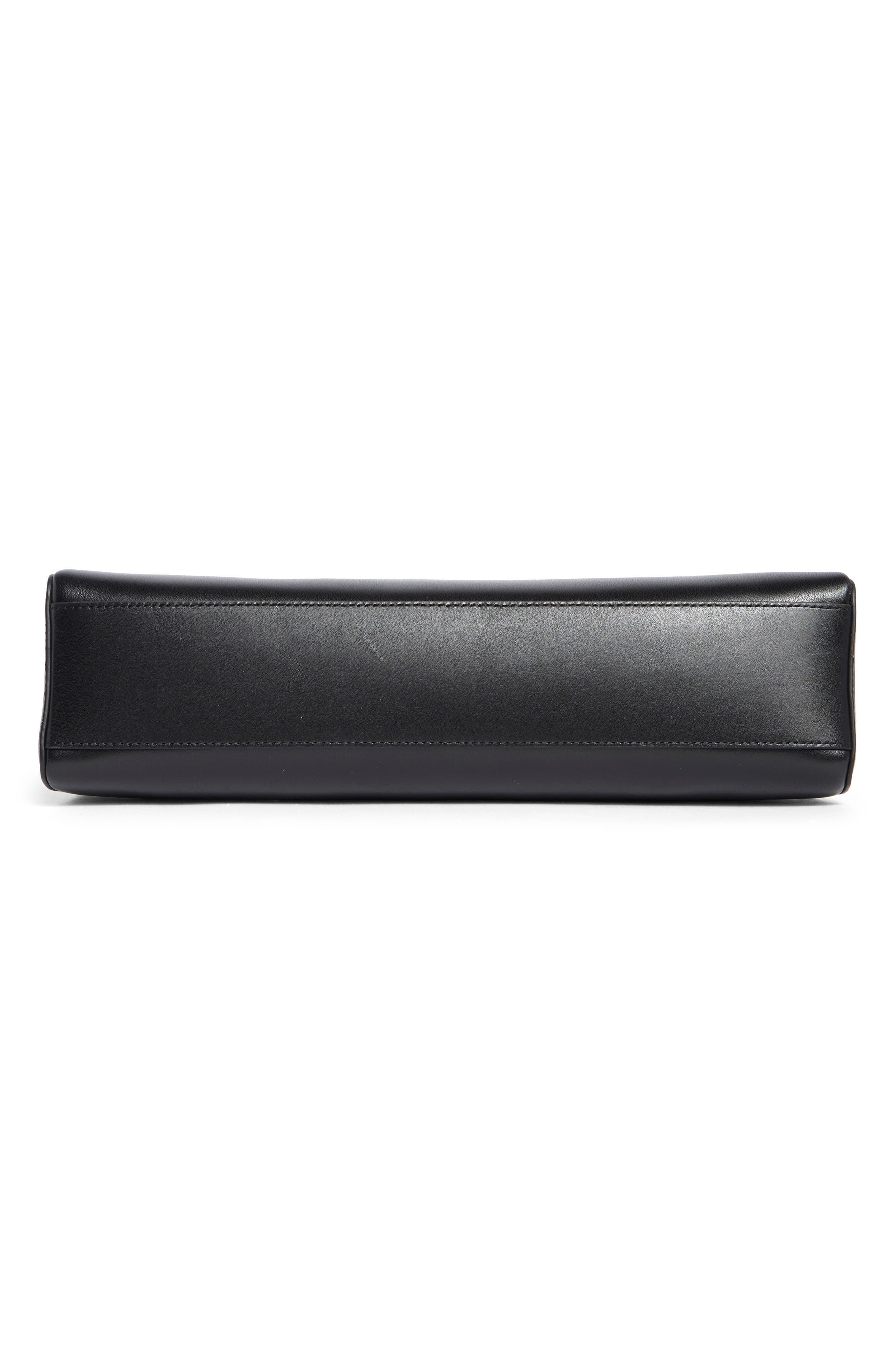 Reformation Sofia East/West Shoulder Bag, Alternate, color, Black Leather