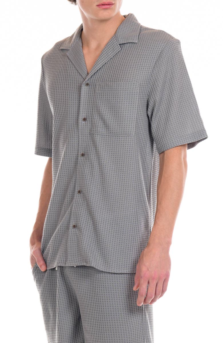 Original Paperbacks Chandler Waffle Textured Camp Shirt, Alternate, color,