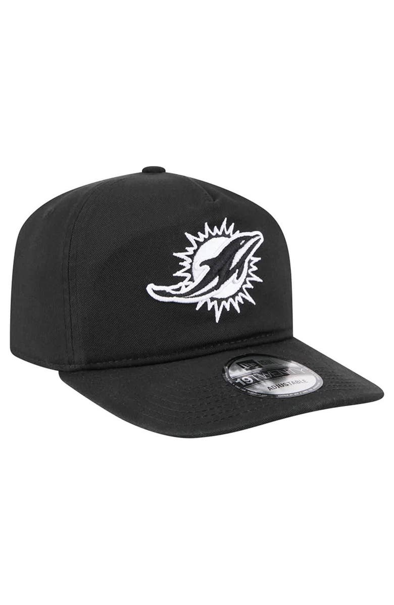 New Era Men's New Era  Black/White Miami Dolphins 19TWENTY Adjustable Hat, Alternate, color, Black