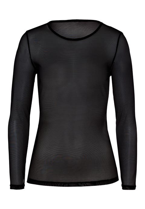 Smooth Illusion Semi-Transparent Tulle Top
