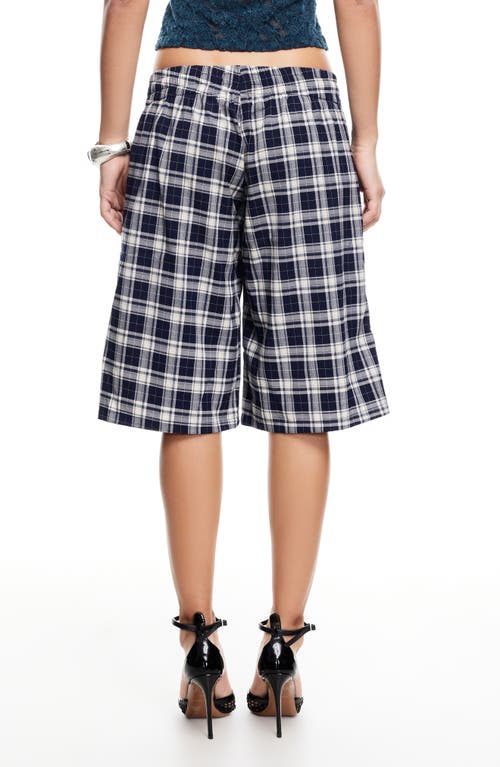 Lioness Sevigney Plaid Long Shorts In Multi