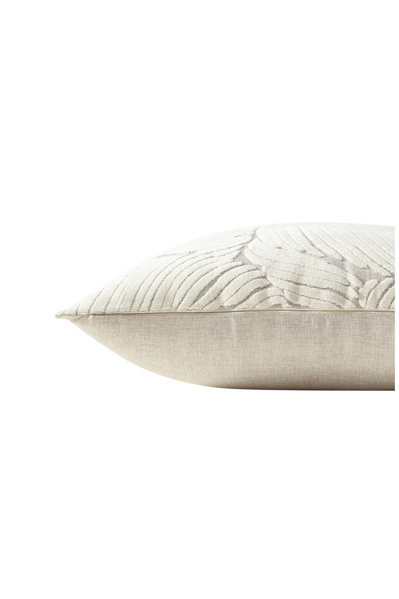 Lila Jacquard Accent Pillow, Alternate, color, IVORY/ GREY