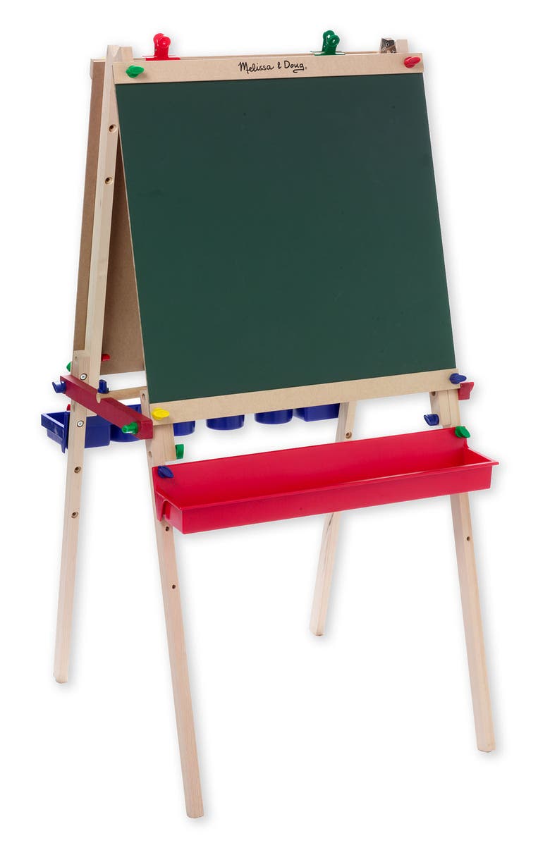 Melissa & Doug Standing Wooden Art Easel, Alternate, color, Multi