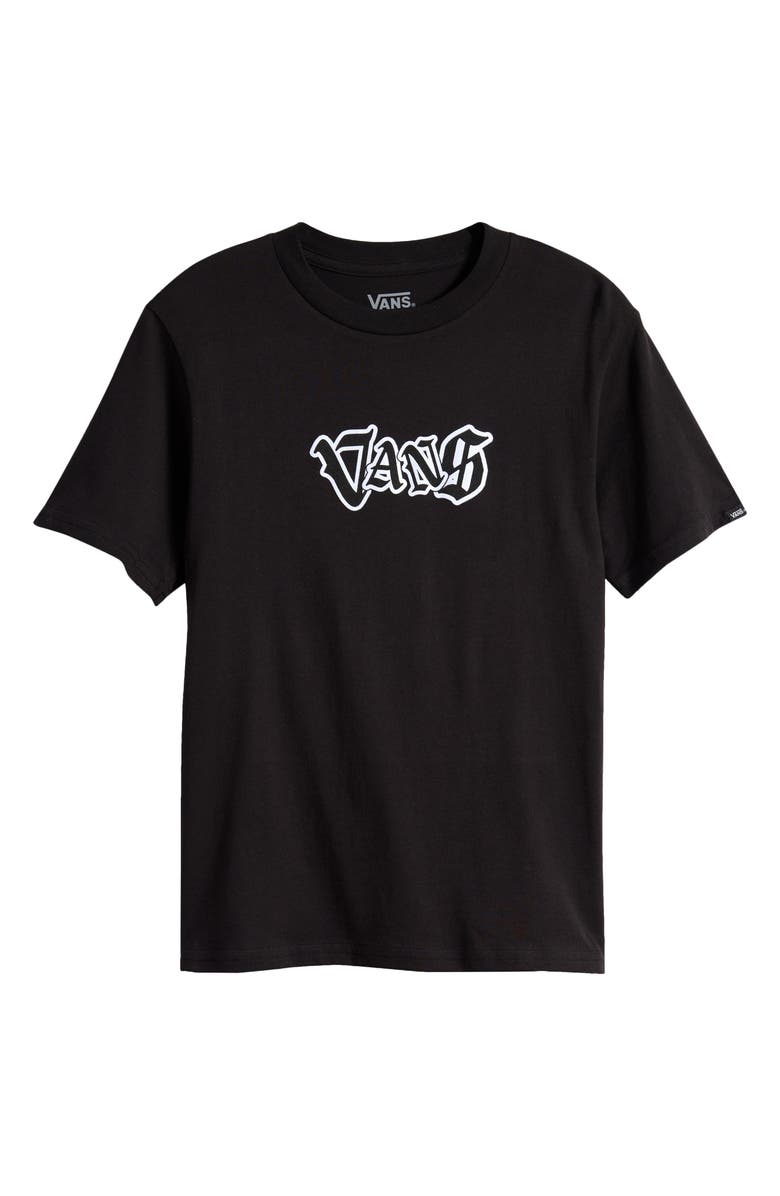 Vans Kids' Shattered Cotton Graphic T-Shirt, Main, color, Black