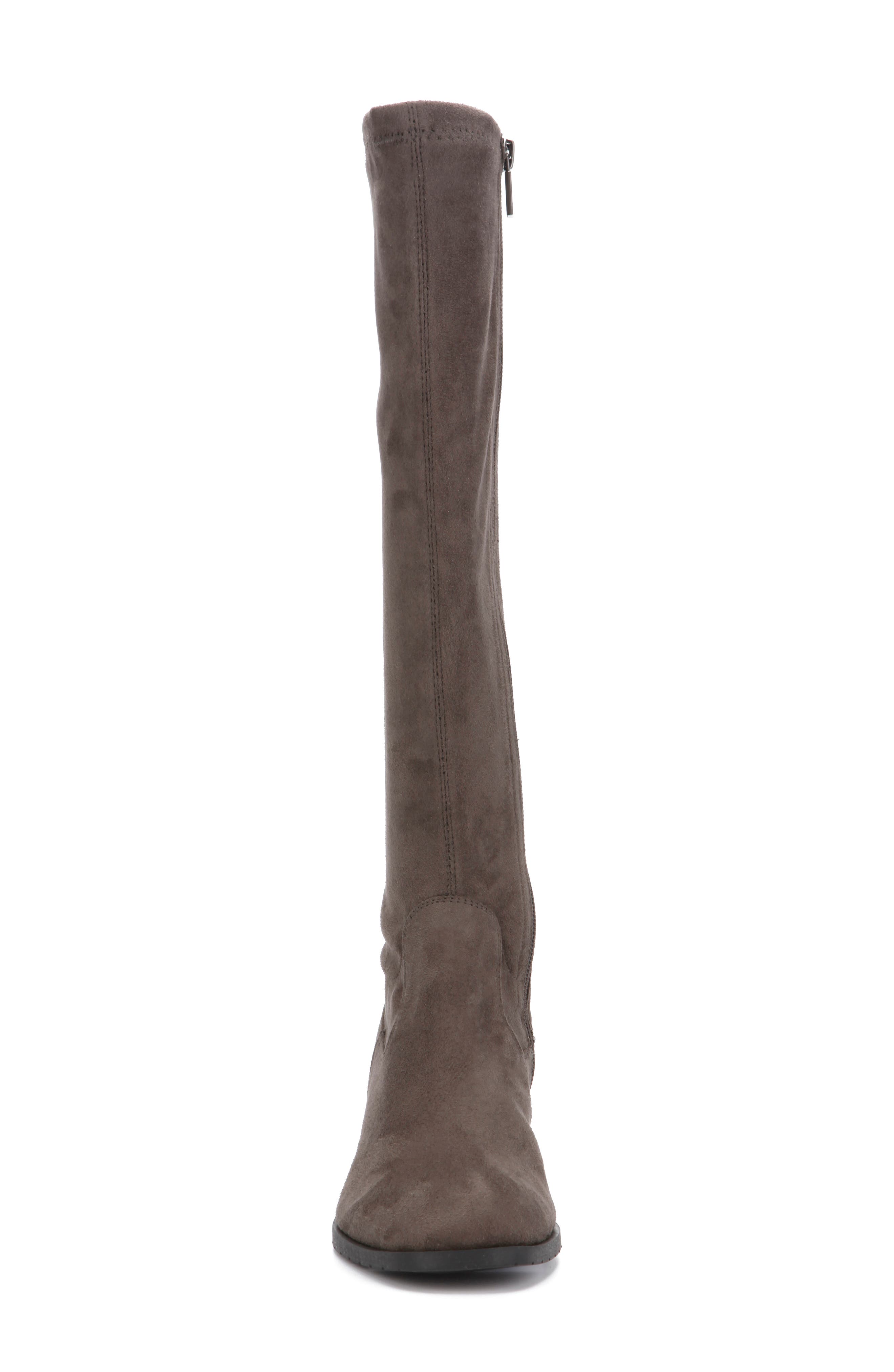 Salt Stretch Knee High Boot, Alternate, color, CONCRETE