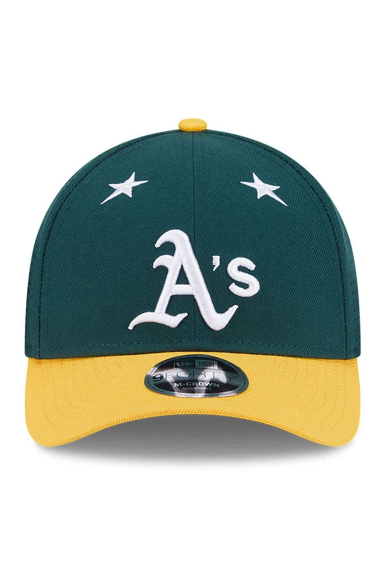 New Era Men's New Era Green/Gold  Athletics 2025 MLB All-Star Game 9FORTY M-Crown Adjustable Hat, Alternate, color, 