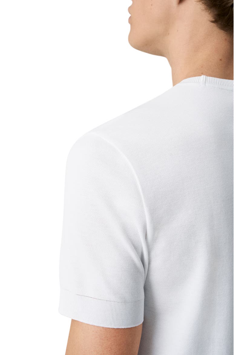 Texture Cotton T-Shirt, Alternate, color, WHITE