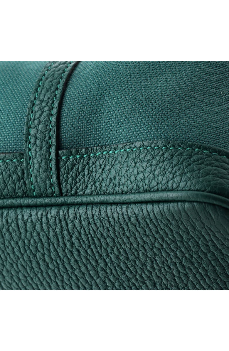 Pre-Owned Hermes Garden Party Tote Toile and Leather 36, Alternate, color, Malachite