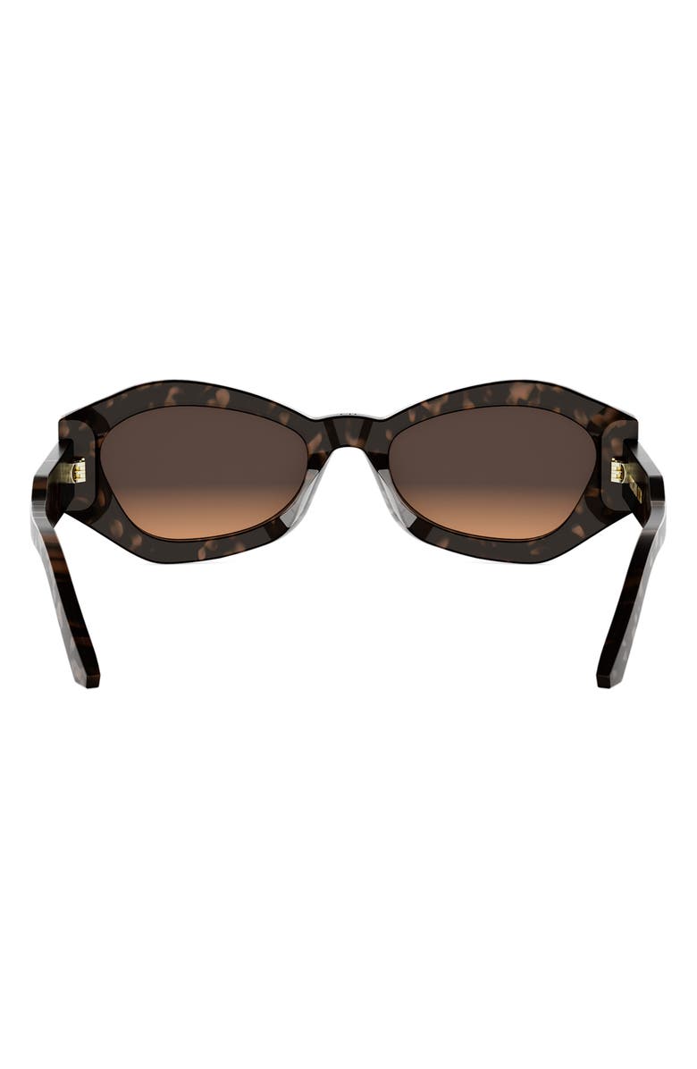 DIOR 'DiorSignature B1U 55mm Butterfly Sunglasses, Alternate, color, Havana / Gradient Brown
