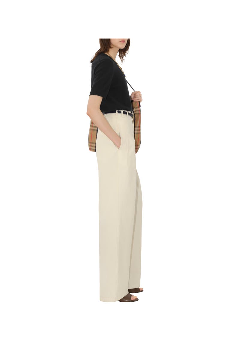Burberry Cashmere Blend Top, Alternate, color, Black