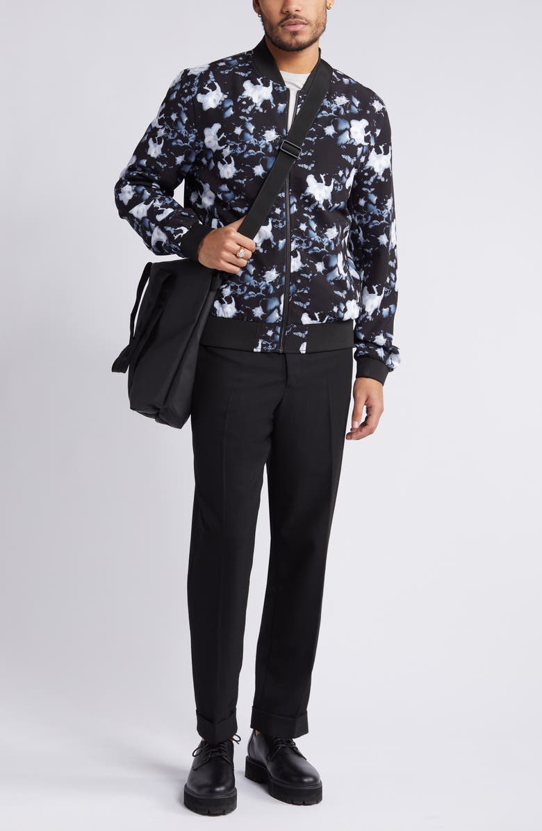 Open Edit Floral Bomber Jacket, Alternate, color, 