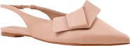 SHUSHOP Audrey Pointed Toe Slingback Flat
