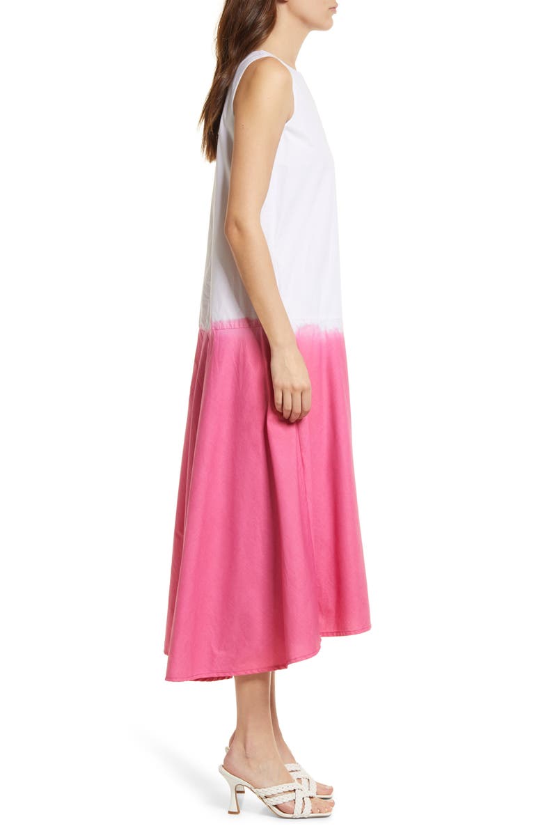 AREA STARS Dip Dye Cotton Dress, Alternate, color, 