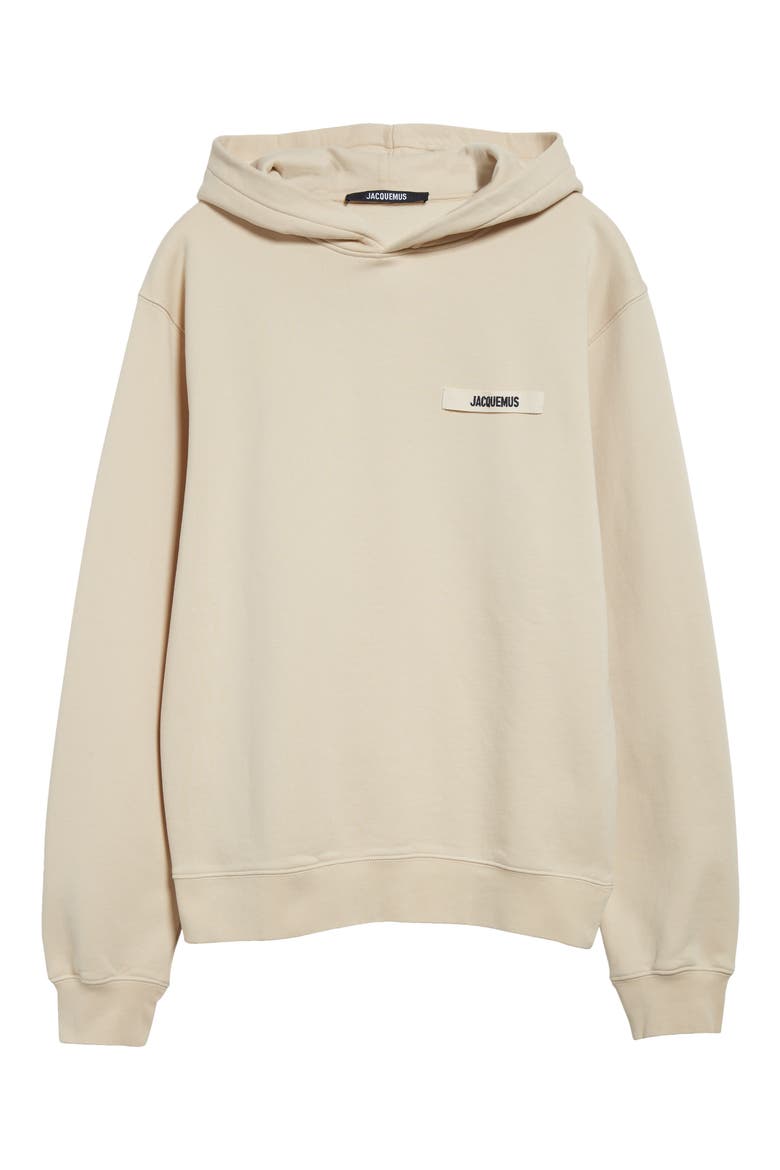Le Hoodie Gros Grain Cotton Hoodie, Alternate, color, BEIGE 150